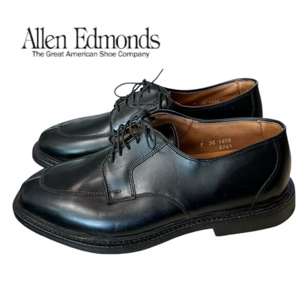 New Allen Edmonds Ashton Men\'s Black Leather Lace-up Oxford Dress Shoes 9 3E main image 8